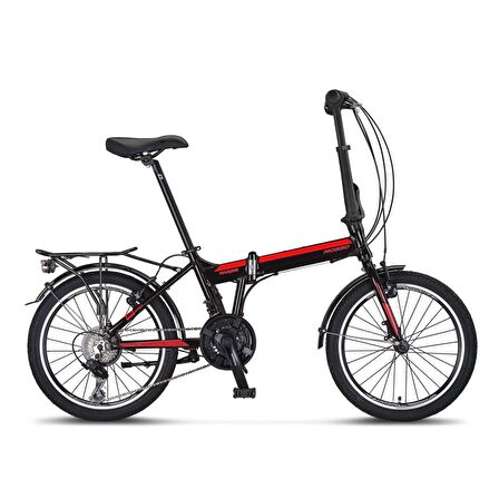 MOSSO MARINE-20-V KATLANIR BİSİKLET 330H 20 JANT 21 VİTES SİYAH KIRMIZI