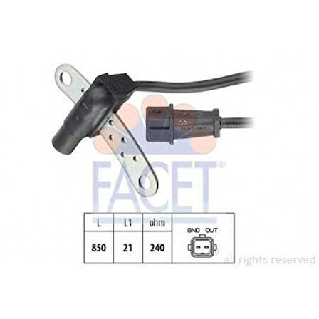 Volvo Krank MIL Sensoru Volvo S40 I (644) 1.6-1.8 99>05 V40 (645) 1.6-1.8 -2.0 99>05 - Facet 9.0165