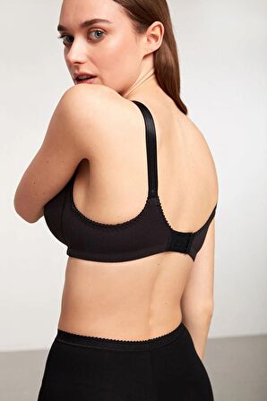 Kom Carol Pamuklu Balensiz Sütyen - Siyah