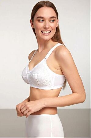 Kom Romance Toparlayıcı Dantel Sütyen - Beyaz