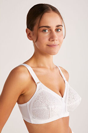 Kom Beyaz Toparlayıcı Romance Sütyen