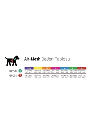 Tailpetz Air Mesh Köpek Göğüs Tasması X Large 54x60 cm Mor