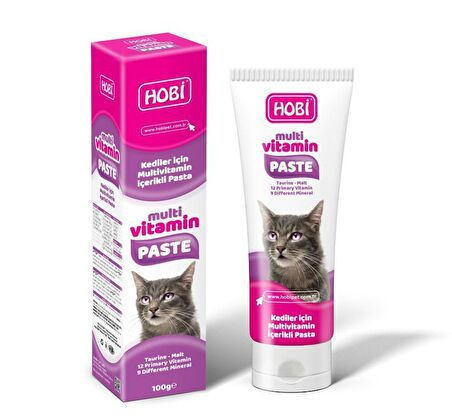 Hobi Multivitamin Paste Kediler İçin Multivitamin İçerikli Pasta 100gr