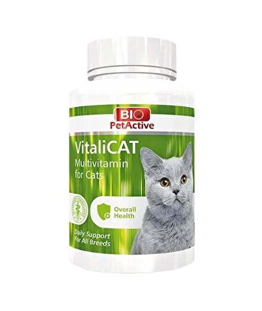 Bio PetActive Vitalicat Kedi Multivitamin Tablet 75 Gr 150 Adet