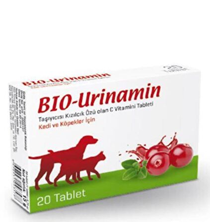 Bio PetActive Bio Pet Active Bio Urinamin Kedi Ve Köpek Idrar Yolu Sağlığı Tablet (20 Tab)