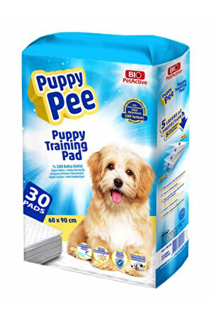 Bio Pet Active Puppy Pee Köpek Çiş Eğitim Pedi 60x90cm (30'lu)