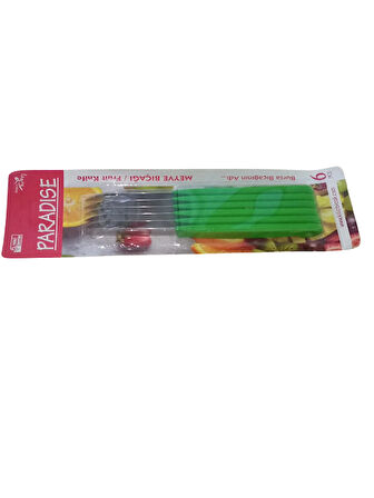 Kılıç Paradise Meyve Bıçağı 6'lı Set - Yeşil