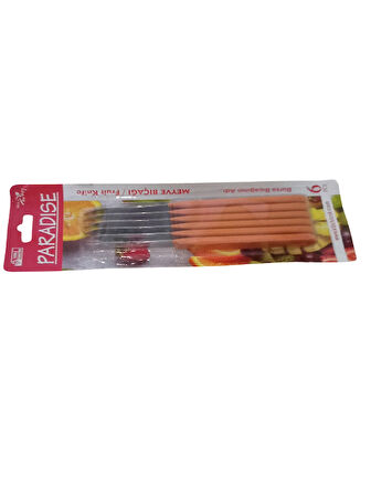 Kılıç Paradise Meyve Bıçağı 6'lı Set - Kahverengi
