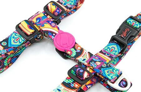 Tailpetz H-Harness Paisley Küçük Irk Köpek Göğüs Tasması Small