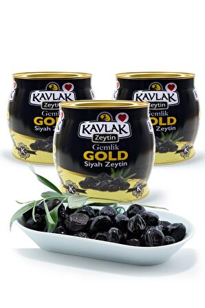 Kavlak Gold Gemlik Siyah Zeytin 2 Kg 3 Lü Kampanya