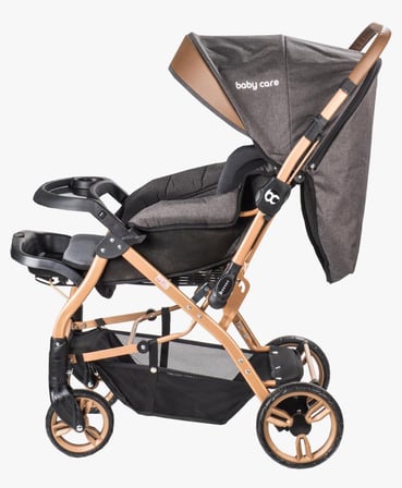 Baby Care 65 Capron Çift Yönlü Bebek Arabası Gold Siyah