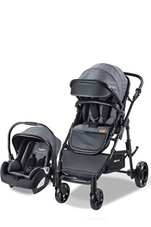 Baby Care BC-340 Bora Cross Çift Yönlü Travel Sistem Bebek Arabası