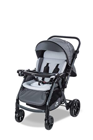 Baby Care Bc-500 Combo Maxi Pro Çift Yönlü Puset Gri ( D )