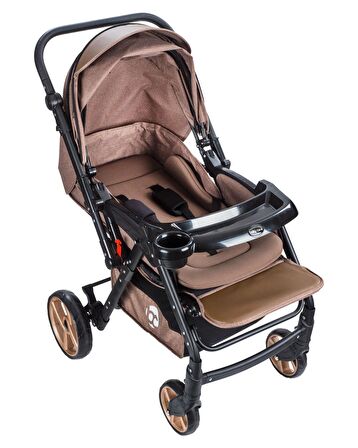 Baby Care Bc-500 Combo Maxi Pro Çift Yönlü Puset Kahve