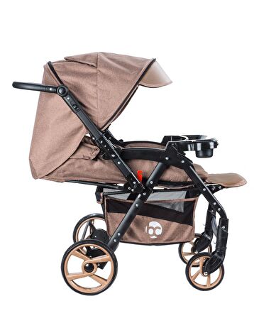 Baby Care Bc-500 Combo Maxi Pro Çift Yönlü Puset Kahve