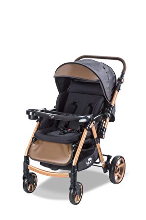 Baby Care Bc-500 Combo Maxi Pro Çift Yönlü Puset Gold/Siyah ( Z )