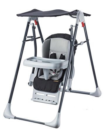 Baby Care Bc-530 Rocket Elite Fonksiyonel Yatarlı Katlanır Salıncak Siyah ( S )