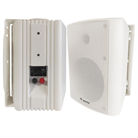WESTA WS-6TW Sütun Hoparlör 15cm 150 Watt Trafolu Beyaz 2 Adet