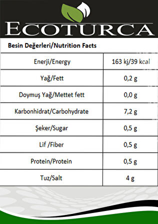 Ecoturca Turşu Biberiye Turşusu 650 g