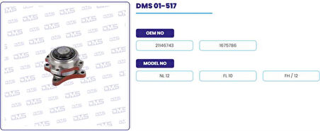 Renault Truck Fan Baglantısı Cift Delik (skf Rulmanlı) - Renault - DXI / Volvo - Fh12 - Fh16 - Nl12 - Fm9 - Demosan 01-517