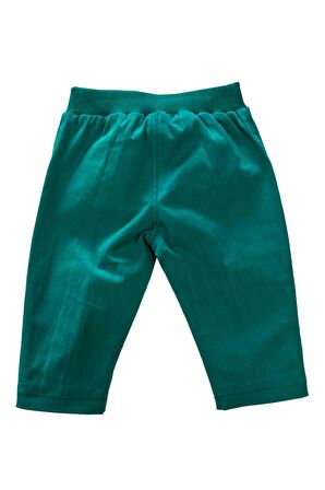 Erkek Bebek Arma Detaylı Yeşil Pantolon (6ay-4yaş)