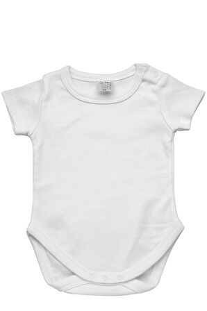 Unisex Bebek Kısa Kollu Zıbın (0-24ay)