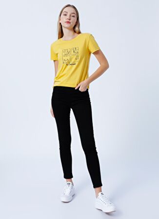 Yüksek Bel Skinny Fit Siyah Kadın Denim Pantolon 22K0565K1