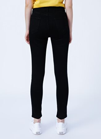 Yüksek Bel Skinny Fit Siyah Kadın Denim Pantolon 22K0565K1