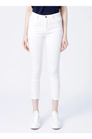 23Y0565K1 Fashion Friends Kadın Pantolon Beyaz