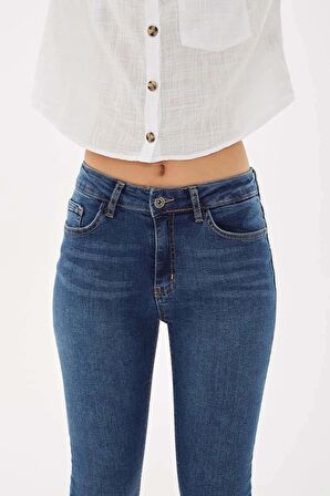 Fashion Friends Kadın Jean Pantolon 23K0565K1 Mavi