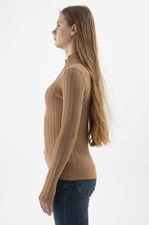 Fashıon Frıends Yarım Balıkçı Kadın Kazak 23K0389K1