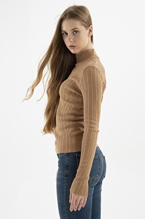 Fashıon Frıends Yarım Balıkçı Kadın Kazak 23K0389K1