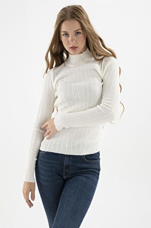 Fashıon Frıends Yarım Balıkçı Kadın Kazak 23K0389K1