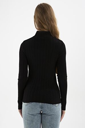 Fashıon Frıends Yarım Balıkçı Kadın Kazak 23K0389K1