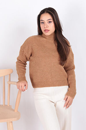 Fashion Friends 24K0116K1 Kadın Dik Yaka Kazak