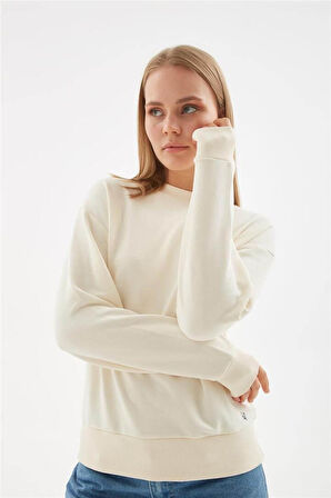 FASHION FRIENDS KADIN BİSİKLET YAKA SWEAT 24K0079K1