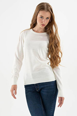 FASHION FRIENDS KADIN BİSİKLET YAKA KAZAK 24K0245K1