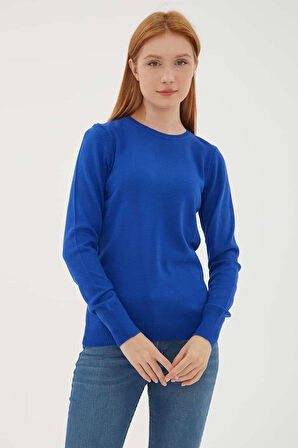 FASHION FRIENDS KADIN BİSİKLET YAKA KAZAK 24K0245K1