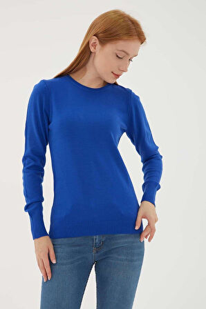 FASHION FRIENDS KADIN BİSİKLET YAKA KAZAK 24K0245K1
