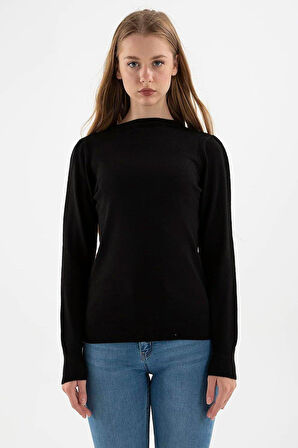 FASHION FRIENDS KADIN BİSİKLET YAKA KAZAK 24K0245K1