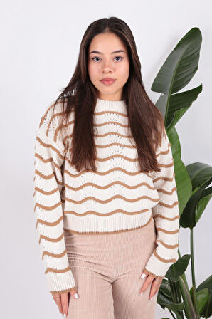 FASHION FRIENDS KADIN AJURLU KAZAK 24K0376K1