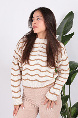 FASHION FRIENDS KADIN AJURLU KAZAK 24K0376K1