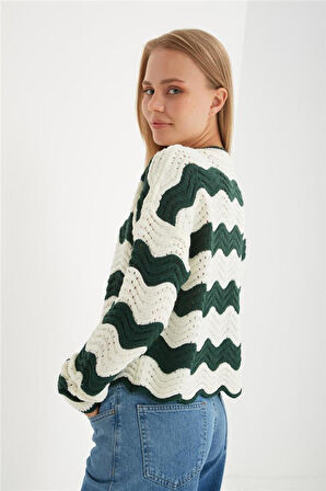 FASHION FRIENDS KADIN AJURLU KAZAK 24K0377K1