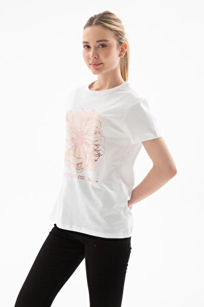 Fashion Friends 25Y0152K1 Kadın Baskılı T-Shirt