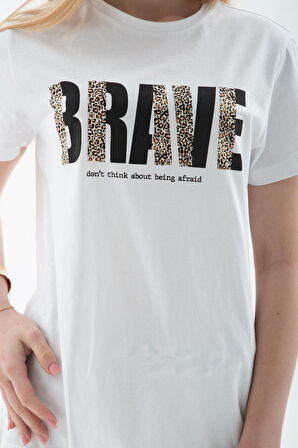 Fashion Friends 25Y0433K1 Kadın Baskılı T-Shirt