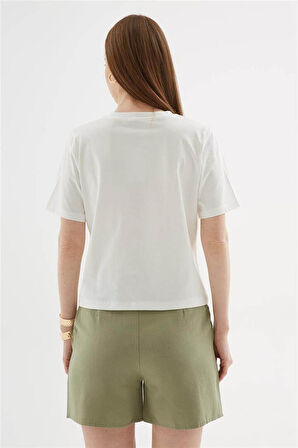 Fashion Friends 25Y0078K1 Kadın Aplikeli Bluz