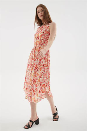 Fashion Friends Desenli Kadın Elbise 25Y0154K1