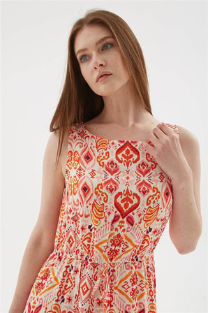 Fashion Friends Desenli Kadın Elbise 25Y0154K1