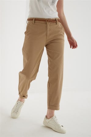FASHION FRIENDS KADIN ZIMBA DETAYLI BASKILI T-SHİRT 25Y0560K1