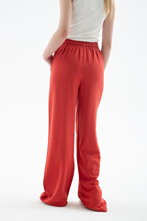 FASHION FRIENDS KADIN GENİŞ PAÇA KETEN PANTOLON 25Y0608K1